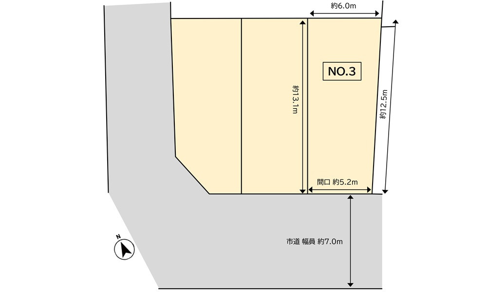 広島市中区西川口町の土地図