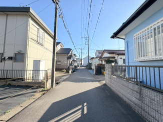 【前面道路含む現地写真】 | 狭山市下広瀬　建築条件なし売地　西武新宿線『狭山市駅』バス13分　【水富小学区】