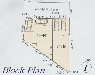 【区画図】 | 藤沢市天神町2期 新築戸建 全2棟