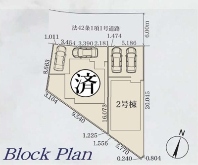 【区画図】 | 藤沢市天神町2期 新築戸建 全2棟