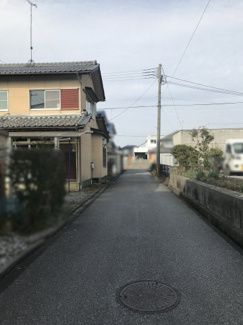 【前面道路含む現地写真】 | 長浜市南高田町売土地 | 東側接道