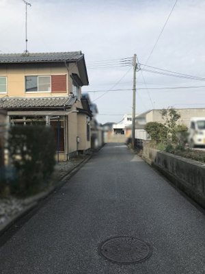 【前面道路含む現地写真】 | 長浜市南高田町売土地 | 東側接道