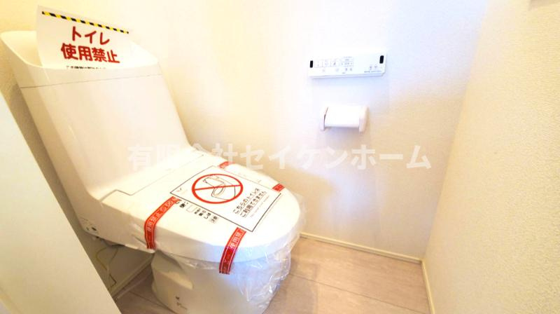 比企郡小川町　新築住宅　小川駅徒歩17分のトイレ|清潔感のあるトイレです