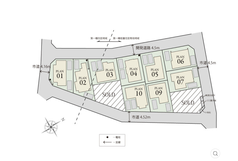 鴻巣市松原　9期　新築一戸建て　ピュアガーデン　10の区画図|10号棟