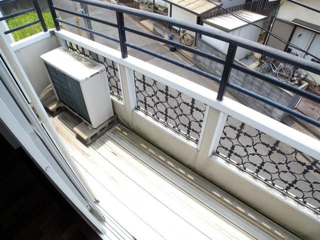 第２ハシバハイツのバルコニー