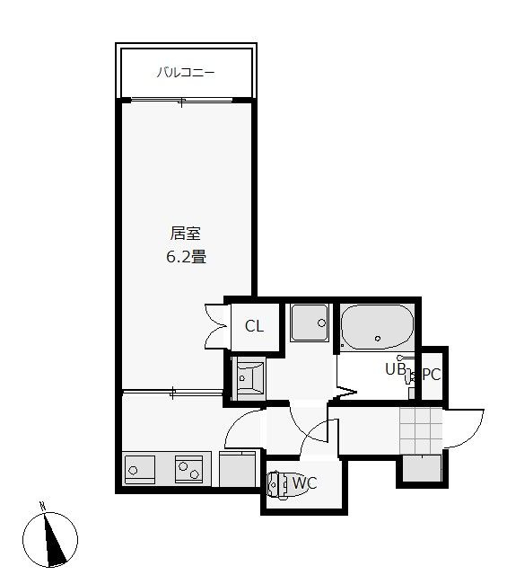 Le Lien Blanc香椎ｌの間取り