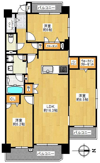 【間取り】 | ファーネスト春日原グレイス