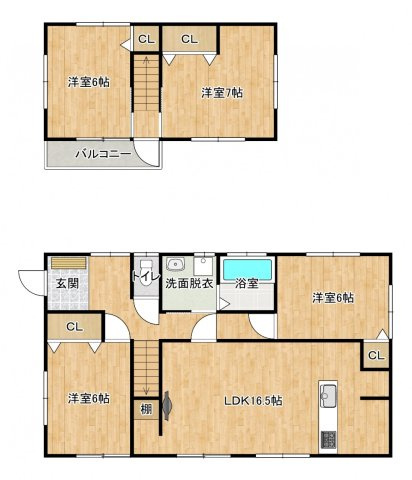 【間取り】 | 中古戸建　 福島市蓬莱町３丁目 | ★内覧予約でブランド米2kg★