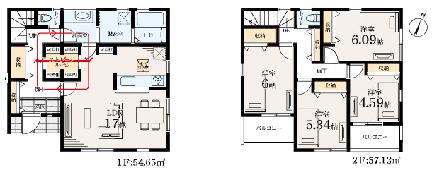 藤沢市下土棚　新築戸建　全5棟4号棟