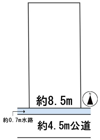 ６５００５　岐阜市石原3丁目土地の区画図