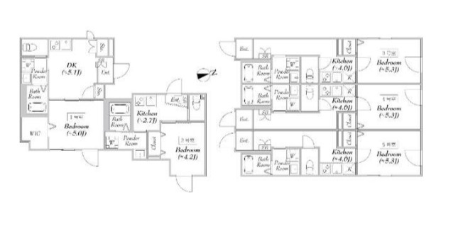 エリタージュの間取り