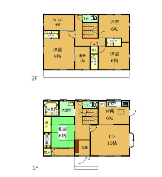 中古戸建　太田市新田市野井町の間取り|※現況と間取りと現況が異なる場合は現況が優先