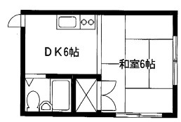 【間取り】 | たちばなコーポ | 現在は全居室フローリングにリフォーム済み