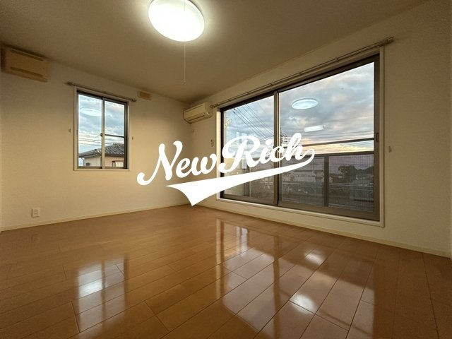 前橋市樋越町のアパートのバルコニー