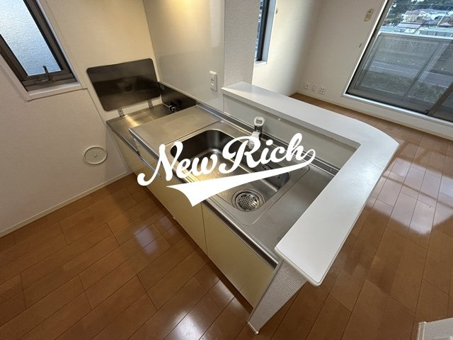 前橋市樋越町のアパートのキッチン