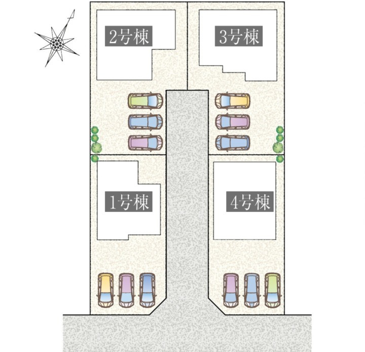 新築戸建　富士市今泉Ⅴ　全4棟　3号棟の区画図|3号棟です