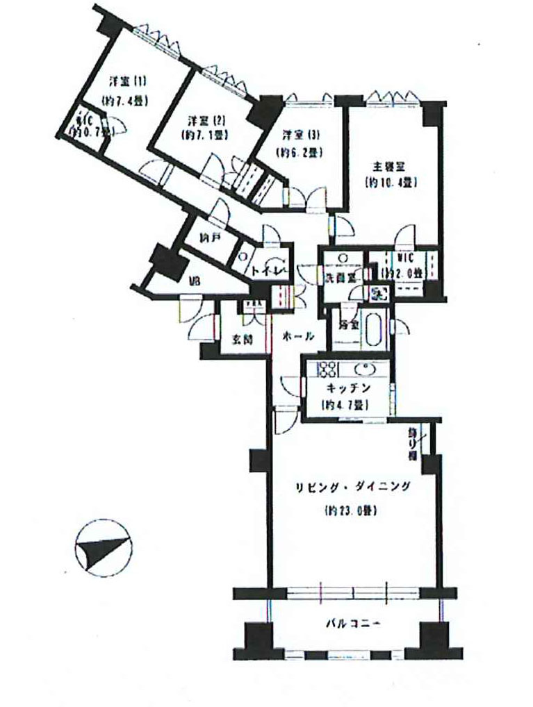 オーキッドコート湖南館の間取り