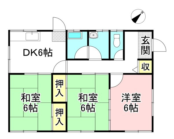 【間取り】 | 各務原市鵜沼大伊木町４丁目