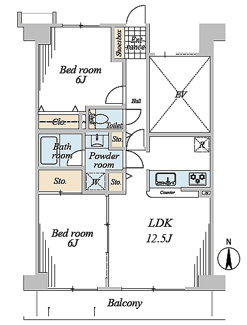 【間取り】 | シャルム東川口壱番館