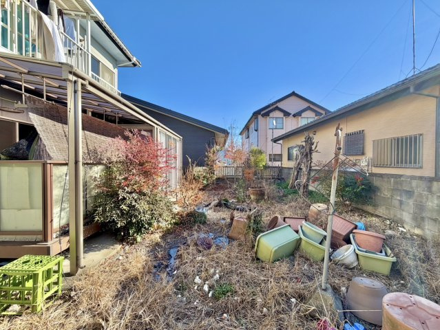 古河市仁連中古物件の庭