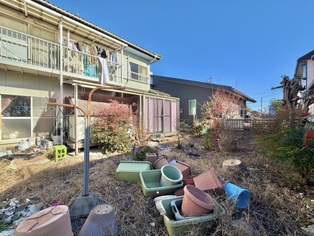 古河市仁連中古物件の庭