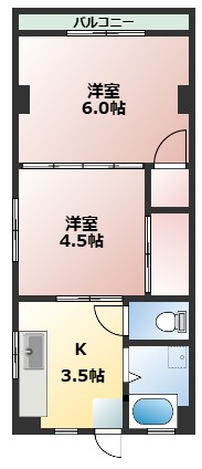 【間取り】 | 太田川コーポ