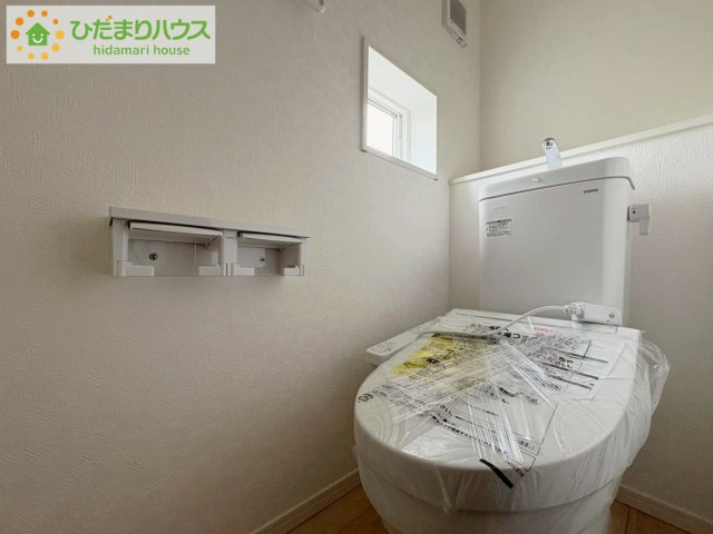 ひたちなか市高野第7　新築戸建のトイレ|トイレは1F、2F共に完備！取り合いになることがありませんね(^^)/