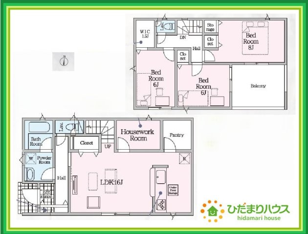 ひたちなか市高野第7　新築戸建の間取り|お子様が元気に遊べる広々としたリビングです。