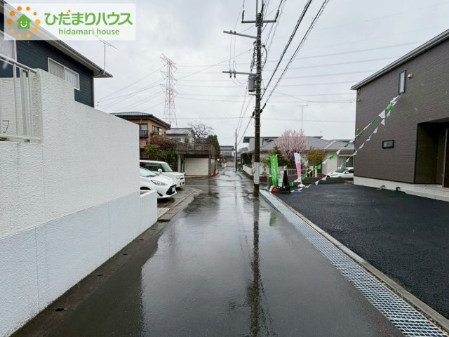 ひたちなか市高野第7　新築戸建の前面道路含む現地写真|閑静な住宅地で叶える穏やかな新生活☆彡