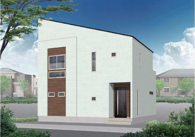 【横浜市旭区上白根1丁目36-37新築戸建て】★仲介手数料無料★（上白根小学校・上白根北中学校）の外観パース
