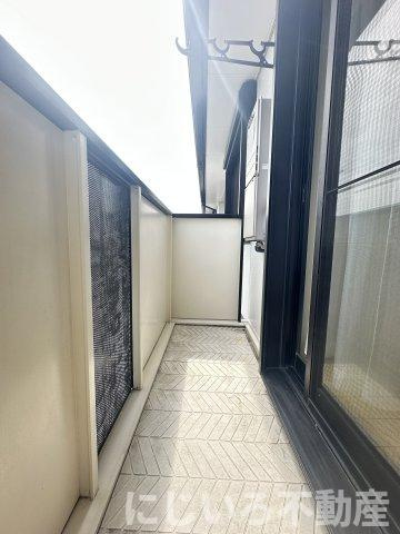 エスパシオ那賀川Bのバルコニー