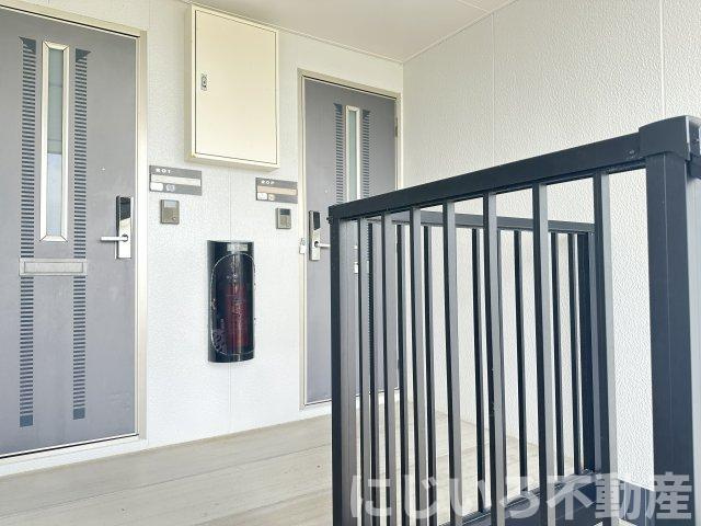 エスパシオ那賀川Bのバルコニー