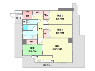 ヴェルビュ川西の間取り