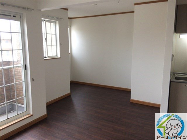 メゾン・シャルマン・エルの居間・リビング|パース写真