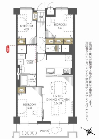 【間取り】の画像