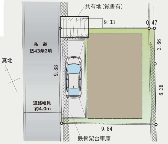 【横浜市瀬谷区阿久和東2丁目27-8新築戸建て】★仲介手数料無料★（原小学校・原中学校）の区画図
