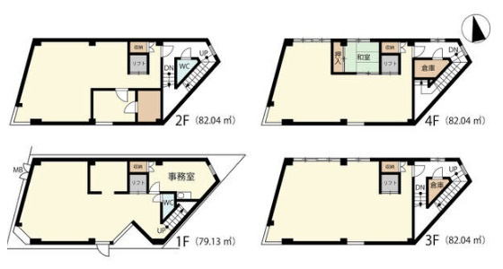 【間取り】 | 西区名駅2丁目貸ビル【　店舗系おすすめ　】