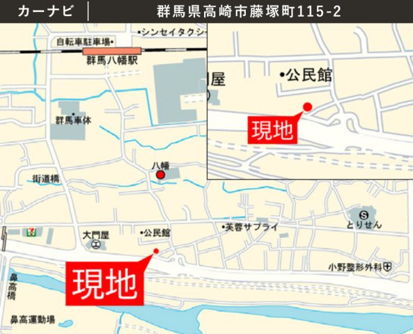 高崎市藤塚町1期　限定１棟　アーバンスタイル　新築建売の地図