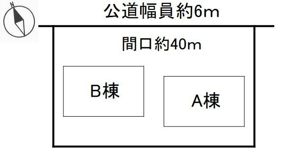 半田市土井山町　グリーンハイツ土井山A/Bの区画図