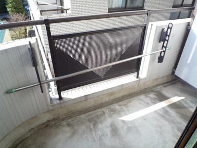 【バルコニー】 | 第二かきの木マンション | ※他号室参考写真