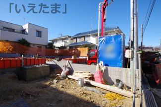 【外観】 | 【仲介手数料無料！！】日野市東豊田1丁目　新築戸建て（全2棟）2号棟　4580万円 | 令和７年12月12日撮影　建築中