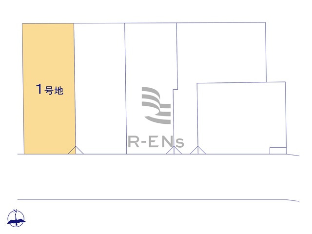 【区画図】 | 練馬区高松６丁目　売地　１区画 | 1区画：教育施設も徒歩10分圏内に充実の子育てしやすいエリア