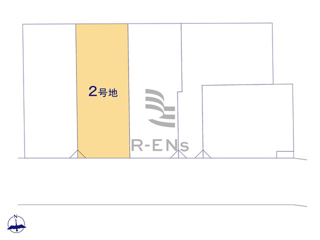 【区画図】 | 練馬区高松６丁目　売地　２区画 | 2区画：教育施設も徒歩10分圏内に充実の子育てしやすいエリア