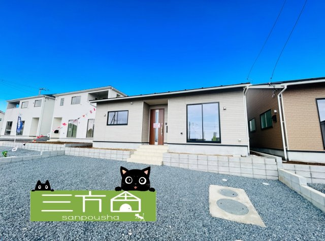新築　高崎市箕郷町上芝第８　クレイドルガーデン　3号棟の外観|現地写真　2026年3月完成しました！ご内覧等、お気軽にお問合せください♪　							
　							
