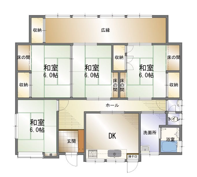 船木　中古戸建の間取り
