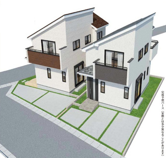 【外観】 | 【仲介手数料無料！！】府中市若松町4丁目　新築戸建て（全2棟）B号棟　4390万円 | 令和７年12月12日撮影　建築中