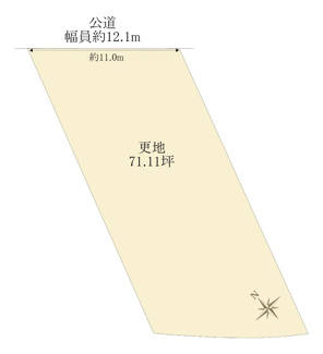 【土地図】 | 野洲市三上　1号地　売土地