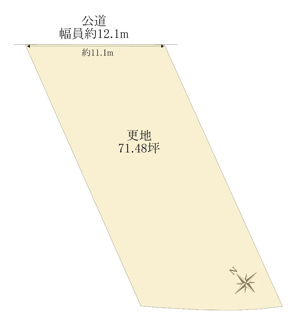 【土地図】 | 野洲市三上　1号地　売土地