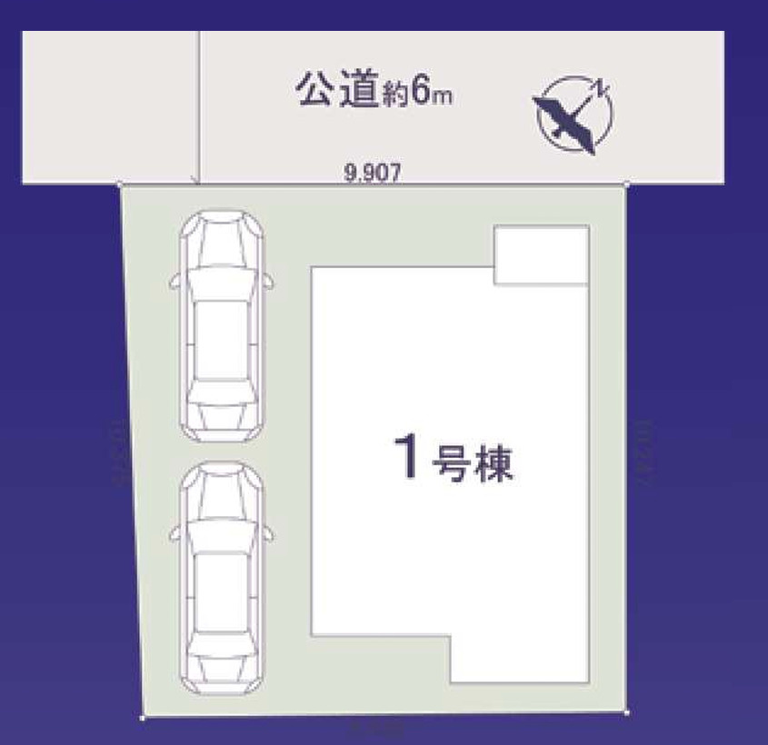 新築/新座市野火止３丁目の区画図