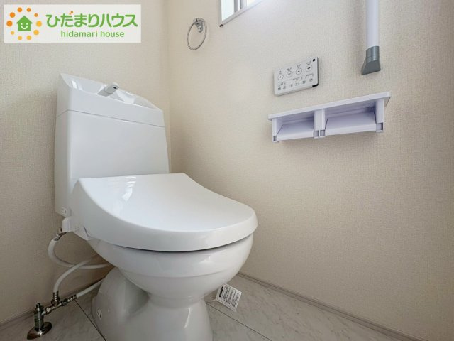 日立市東大沼町第1　新築戸建　2号棟のトイレ|節水できるトイレで、少ないお水でもしっかりと洗浄してくれます！